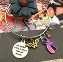 Pick Your Ribbon Bracelet - She Needed a Hero, So That's What She Became - Rock Your Cause Jewelry