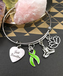 Pick Your Ribbon Bracelet - Just Breathe / Meditation - Rock Your Cause Jewelry