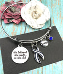 Pick Your Ribbon Bracelet - She Believed She Could, So She Did - Rock Your Cause Jewelry