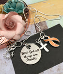 Pick Your Ribbon Necklace - With God All Things are Possible - Rock Your Cause Jewelry