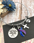 Pick Your Ribbon Bracelet - I Can Do All Through Christ Who Strengthens Me - Rock Your Cause Jewelry