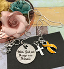 Pick Your Ribbon Necklace - With God All Things are Possible - Rock Your Cause Jewelry