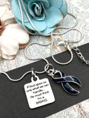 Pick Your Ribbon Necklace - If God Gives Us Only What We Can Handle, He Must Think I'm A Badass Necklace - Rock Your Cause Jewelry