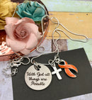 Pick Your Ribbon Necklace - With God All Things are Possible - Rock Your Cause Jewelry