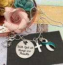 Pick Your Ribbon Necklace - With God All Things are Possible - Rock Your Cause Jewelry