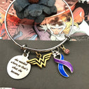 Pick Your Ribbon Bracelet - She Needed a Hero, So That's What She Became - Rock Your Cause Jewelry