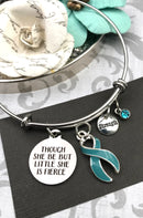 Pick Your Ribbon Bracelet - Though She Be But Little, She is Fierce - Rock Your Cause Jewelry