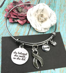 Pick Your Ribbon Bracelet - She Believed She Could, So She Did - Rock Your Cause Jewelry