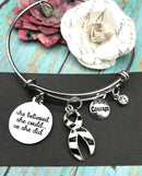 Pick Your Ribbon Bracelet - She Believed She Could, So She Did - Rock Your Cause Jewelry