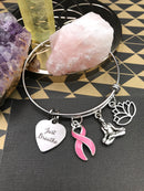 Pick Your Ribbon Bracelet - Just Breathe / Meditation - Rock Your Cause Jewelry
