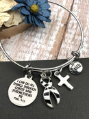 Pick Your Ribbon Bracelet - I Can Do All Through Christ Who Strengthens Me - Rock Your Cause Jewelry