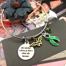 Pick Your Ribbon Bracelet - She Needed a Hero, So That's What She Became - Rock Your Cause Jewelry