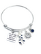 Zebra Ribbon Charm Bracelet - You are More Loved Than You Could Possibly Knonw