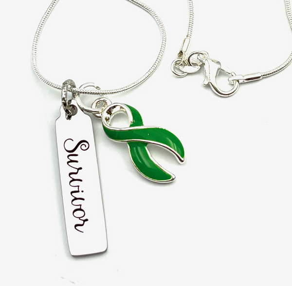 Green Ribbon Survivor Necklace