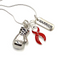Red Ribbon Boxing Glove Necklace