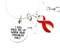 Red Ribbon Necklace - I Will Hold You Up When Your Strength Fails