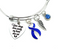 Periwinkle Ribbon Memorial Charm Bracelet - Your Wings Were Ready, My Heart was Not