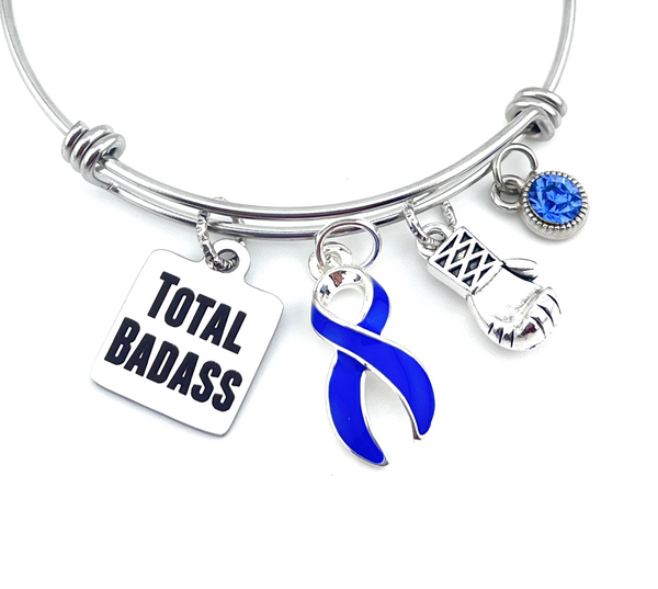 Periwinkle Ribbon Total Badass Charm Bracelet