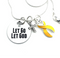 Yellow Ribbon Necklace – Let Go, Let God