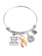 Peach Ribbon Bracelet - You Are More Loved Than You Could Possibly Know Bracelet