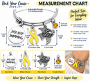 Yellow Awareness Ribbon Bracelet, Endometriosis, Sarcoma Cancer, Spina Bifida, Suicide Prevention, Just Keep Swimming Gift