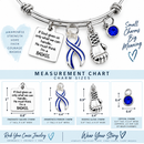 Blue & White Striped ALS Awareness Bracelet – BADASS Amyotrophic Lateral Sclerosis Fighter Gift with Boxing Glove