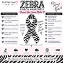 Zebra Ribbon Survivor Bracelet – Rare Disease Awareness Gift, Ehlers-Danlos EDS, Neuroendocrine Tumor & Zebra Spoonie Jewelry