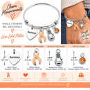 Peach Ribbon Survivor Bracelet – Uterine & Endometrial Cancer Awareness Gift, Cancer Fighter Boxing Glove Bracelet