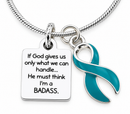 Choose Your Awareness Ribbon Necklace | BADASS Survivor Gift