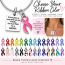Choose Your Awareness Ribbon Necklace | BADASS Survivor Gift