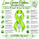 Lime Ribbon Healing Quartz Crystal Necklace