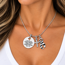 Zebra Awareness Ribbon Faith Necklace – Rare Disease, Ehlers-Danlos EDS & Neuroendocrine Cancer Gift – Philippians 4:13