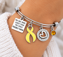 Yellow Ribbon Charm Bracelet - You Are More Loved Than You Could Possibly Know