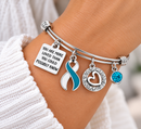 You Are More Loved Gift, Cervical Cancer Support Jewelry, Survivor Encouragement Bracelet