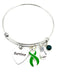 Green Ribbon Survivor Charm Bracelet