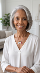 Gold Awareness Ribbon Necklace – “I Will Hold You Up When Your Strength Fails” with Silver Cross