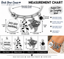 Rare Disease Awareness Bracelet, Zebra Ribbon Jewelry, Ehlers Danlos EDS, Neuroendocrine Cancer, Just Keep Swimming Gift