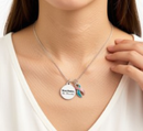 Nevertheless She Persisted Awareness Ribbon Necklace – Choose Your Cause | Inspirational Gift for Survivors & Advocates