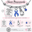 Periwinkle Ribbon Stomach Cancer Awareness Bracelet – BADASS Gastric Cancer Fighter & Survivor Gift with Boxing Glove