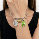 Lime Green Ribbon - She Needed a Hero So That's What She Became Charm Bracelet