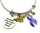 Periwinkle Ribbon Charm Bracelet – She Needed a Hero ... So That's What She Became