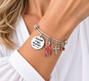 Red Awareness Ribbon Faith Bracelet – “Let Your Faith Be Bigger Than Your Fear”