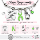 Lime Green Ribbon Lymphoma Awareness Bracelet – Non-Hodgkin Lymphoma BADASS Cancer Fighter Gift with Boxing Glove