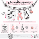 Peach Ribbon Uterine Cancer Awareness Bracelet – Endometrial Cancer BADASS Fighter & Survivor Gift with Boxing Glove