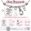 White Ribbon Lung Cancer Awareness Bracelet – BADASS Cancer Fighter & Survivor Gift with Boxing Glove