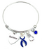 Dark Navy Blule Ribbon - Colon / Colorectal Cancer Survivor Bracelet