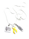 Yellow Ribbon Necklace – Kind Heart, Fierce Mind, Brave Spirit