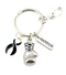 Black Ribbon Keychain - Boxing Glove / Warrior Key Chain