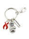 Red Ribbon Boxing Glove / Warrior Keychain