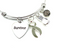 Gray (Grey) Ribbon Survivor Charm Bracelet